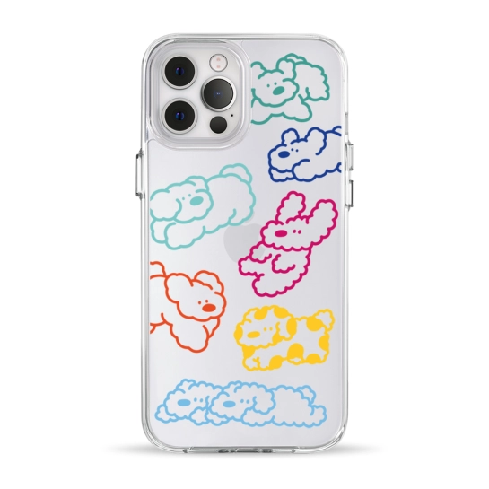 Чехол Pump Clear Case for iPhone 12 Pro Max Cloudy dogs