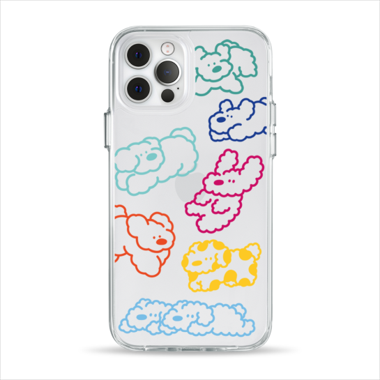 Чехол Pump Clear Case for iPhone 12/12 Pro Cloudy dogs - цена, характеристики, отзывы, рассрочка, фото 1