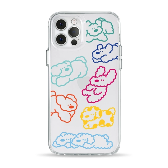 Чохол Pump Clear Case for iPhone 12/12 Pro Cloudy dogs
