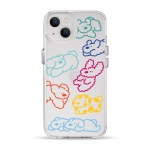Чехол Pump Clear Case for iPhone 13 Cloudy dogs