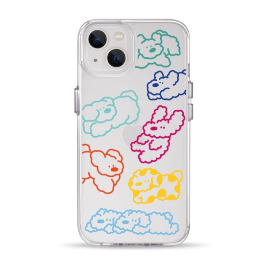 Чохол Pump Clear Case for iPhone 13 Cloudy dogs