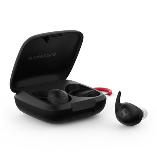Бездротові навушники Sennheiser Momentum Sport Polar Black - ціна, характеристики, відгуки, розстрочка, фото 1