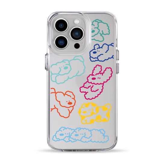 Чехол Pump Clear Case for iPhone 13 Pro Cloudy dogs