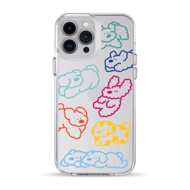 Чехол Pump Clear Case for iPhone 13 Pro Max Cloudy dogs - цена, характеристики, отзывы, рассрочка, фото 1