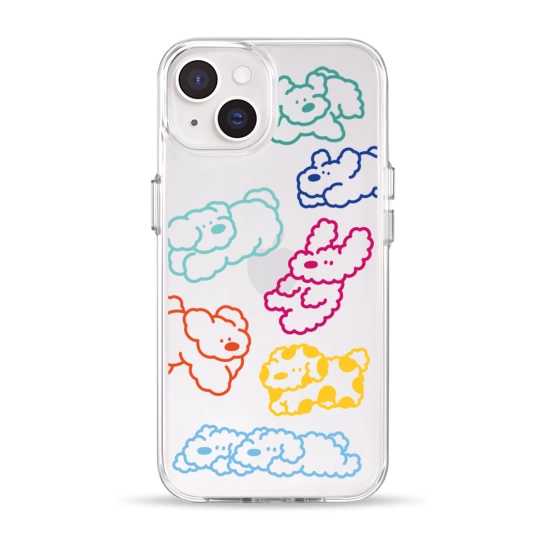 Чохол Pump Clear Case for iPhone 14 Cloudy dogs
