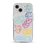 Чехол Pump Clear Case for iPhone 15 Cloudy dogs
