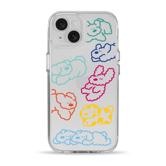 Чохол Pump Clear Case for iPhone 15 Cloudy dogs