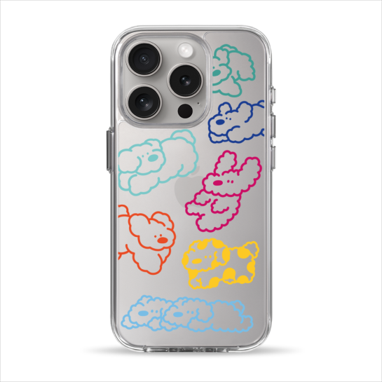 Чехол Pump Clear Case for iPhone 15 Pro Cloudy dogs - цена, характеристики, отзывы, рассрочка, фото 1
