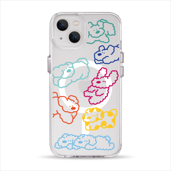 Чехол Pump Clear Case with MagSafe for iPhone 13 Cloudy dogs - цена, характеристики, отзывы, рассрочка, фото 1