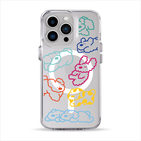 Чохол Pump Clear Case with MagSafe for iPhone 13 Pro Cloudy dogs - ціна, характеристики, відгуки, розстрочка, фото 1
