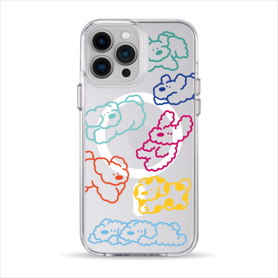 Чехол Pump Clear Case with MagSafe for iPhone 13 Pro Max Cloudy dogs - цена, характеристики, отзывы, рассрочка, фото 1