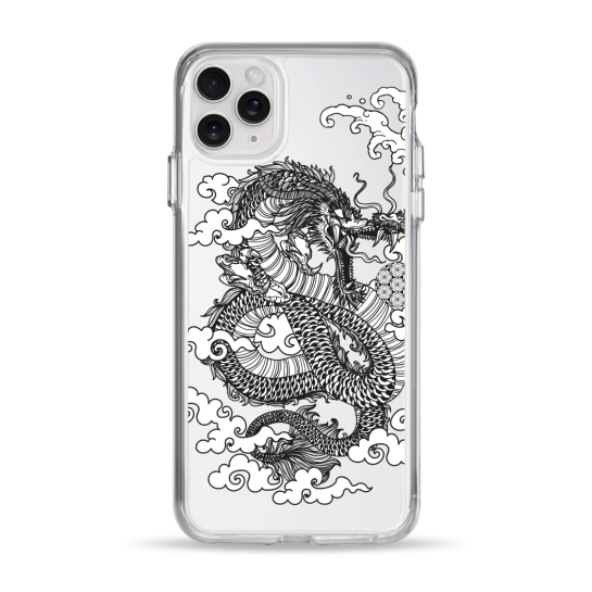 Чехол Pump Clear Case for iPhone 11 Pro Max Dragon