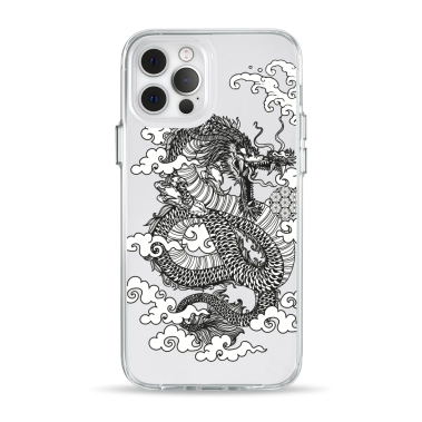 Чехол Pump Clear Case for iPhone 12/12 Pro Dragon - цена, характеристики, отзывы, рассрочка, фото 1