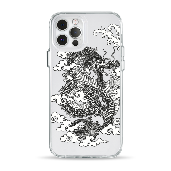 Чехол Pump Clear Case for iPhone 12/12 Pro Dragon - цена, характеристики, отзывы, рассрочка, фото 1