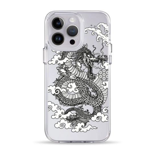 Чехол Pump Clear Case for iPhone 14 Pro Max Dragon