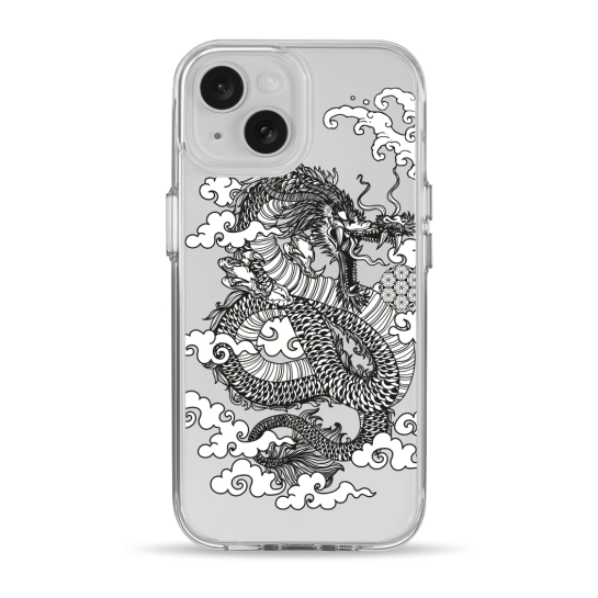 Чехол Pump Clear Case for iPhone 15 Dragon