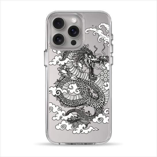 Чехол Pump Clear Case for iPhone 15 Pro Max Dragon - цена, характеристики, отзывы, рассрочка, фото 1