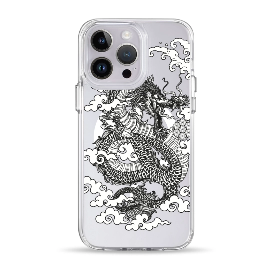 Чохол Pump Clear Case with MagSafe for iPhone 14 Pro Dragon