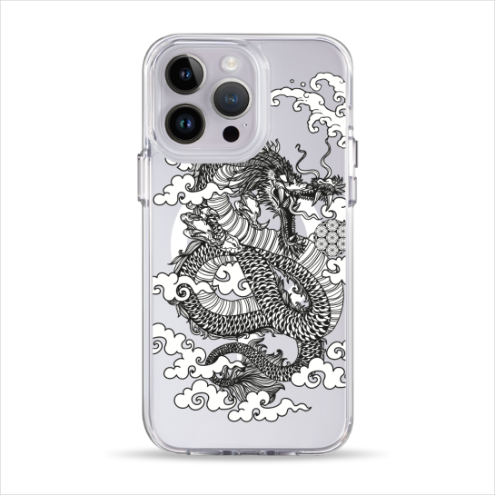 Чохол Pump Clear Case with MagSafe for iPhone 14 Pro Max Dragon - ціна, характеристики, відгуки, розстрочка, фото 1