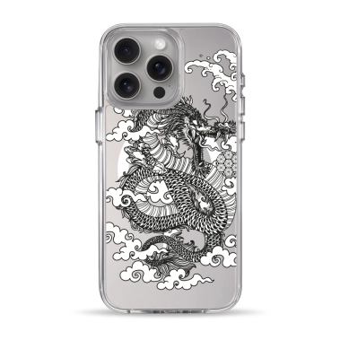 Чехол Pump Clear Case with MagSafe for iPhone 15 Pro Max Dragon - цена, характеристики, отзывы, рассрочка, фото 1