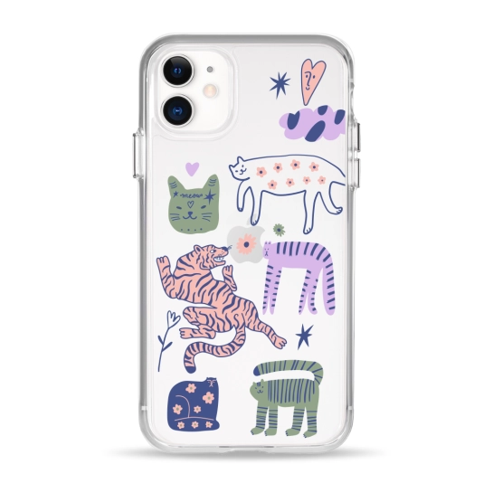 Чохол Pump Clear Case for iPhone 11 Dreamy Cats