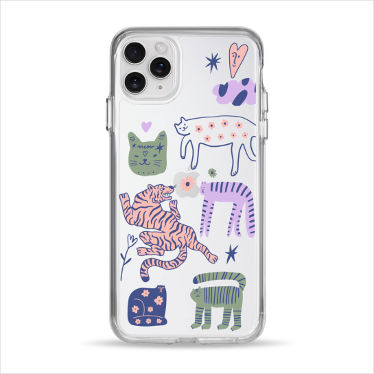 Чехол Pump Clear Case for iPhone 11 Pro Max Dreamy Cats - цена, характеристики, отзывы, рассрочка, фото 1