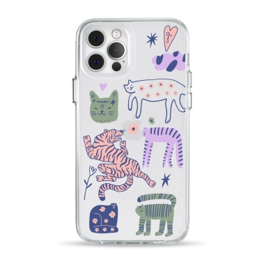 Чехол Pump Clear Case for iPhone 12/12 Pro Dreamy Cats - цена, характеристики, отзывы, рассрочка, фото 1