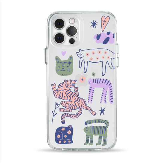 Чехол Pump Clear Case for iPhone 12/12 Pro Dreamy Cats - цена, характеристики, отзывы, рассрочка, фото 1