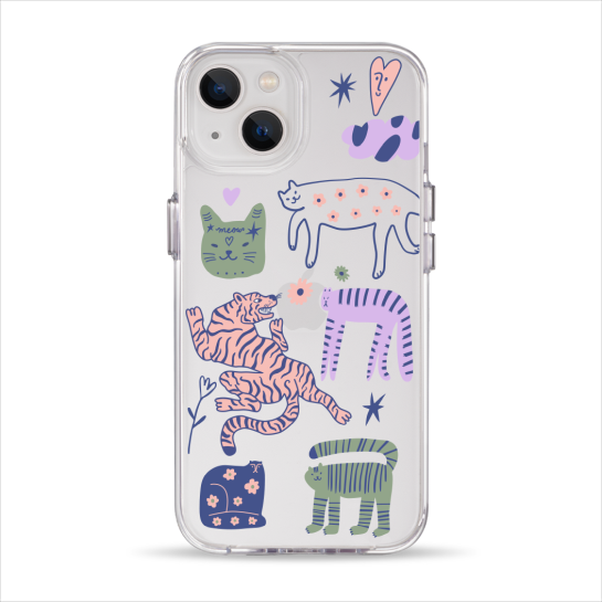 Чехол Pump Clear Case for iPhone 13 Dreamy Cats - цена, характеристики, отзывы, рассрочка, фото 1