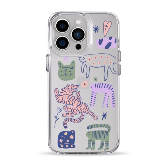 Чехол Pump Clear Case for iPhone 13 Pro Dreamy Cats