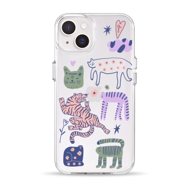 Чехол Pump Clear Case for iPhone 14 Dreamy Cats - цена, характеристики, отзывы, рассрочка, фото 1