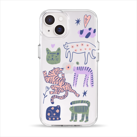 Чехол Pump Clear Case for iPhone 14 Dreamy Cats - цена, характеристики, отзывы, рассрочка, фото 1