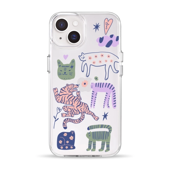 Чохол Pump Clear Case for iPhone 14 Dreamy Cats