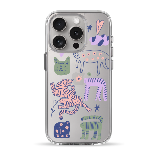 Чохол Pump Clear Case for iPhone 15 Pro Dreamy Cats - ціна, характеристики, відгуки, розстрочка, фото 1