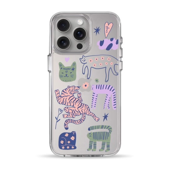 Чохол Pump Clear Case for iPhone 15 Pro Max Dreamy Cats
