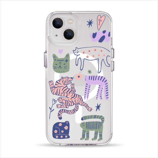 Чехол Pump Clear Case with MagSafe for iPhone 13 Dreamy Cats - цена, характеристики, отзывы, рассрочка, фото 1