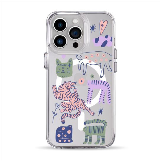 Чохол Pump Clear Case with MagSafe for iPhone 13 Pro Dreamy Cats - ціна, характеристики, відгуки, розстрочка, фото 1