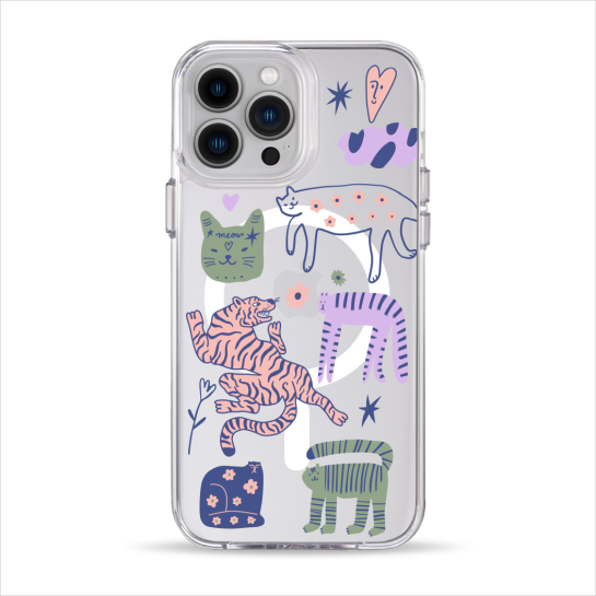 Чохол Pump Clear Case with MagSafe for iPhone 13 Pro Max Dreamy Cats - ціна, характеристики, відгуки, розстрочка, фото 1