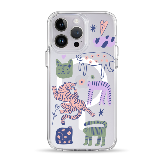 Чохол Pump Clear Case with MagSafe for iPhone 14 Pro Dreamy Cats - ціна, характеристики, відгуки, розстрочка, фото 1