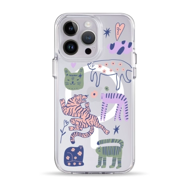 Чохол Pump Clear Case with MagSafe for iPhone 14 Pro Max Dreamy Cats - цена, характеристики, отзывы, рассрочка, фото 1