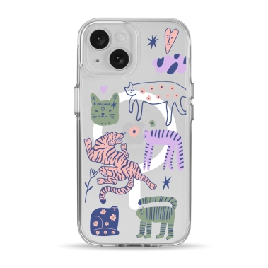 Чохол Pump Clear Case with MagSafe for iPhone 15 Dreamy Cats - цена, характеристики, отзывы, рассрочка, фото 1