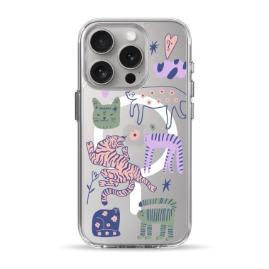 Чохол Pump Clear Case with MagSafe for iPhone 15 Pro Dreamy Cats - цена, характеристики, отзывы, рассрочка, фото 1