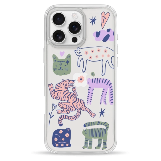 Чехол Pump Clear Case for iPhone 16 Pro Dreamy Cats
