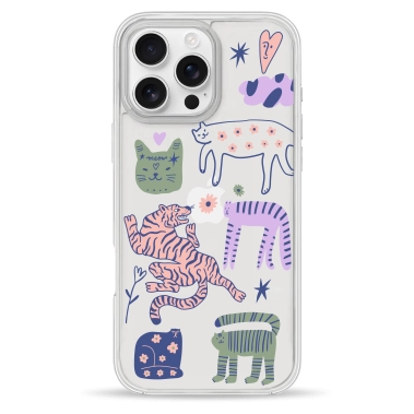 Чохол Pump Clear Case for iPhone 16 Pro Max Dreamy Cats - цена, характеристики, отзывы, рассрочка, фото 1
