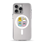 Чехол Pump Clear Case with MagSafe for iPhone 15 Pro Max Ducks