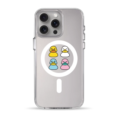 Чехол Pump Clear Case with MagSafe for iPhone 15 Pro Max Ducks - цена, характеристики, отзывы, рассрочка, фото 1