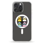 Чехол Pump Clear Case with MagSafe for iPhone 16 Pro Ducks