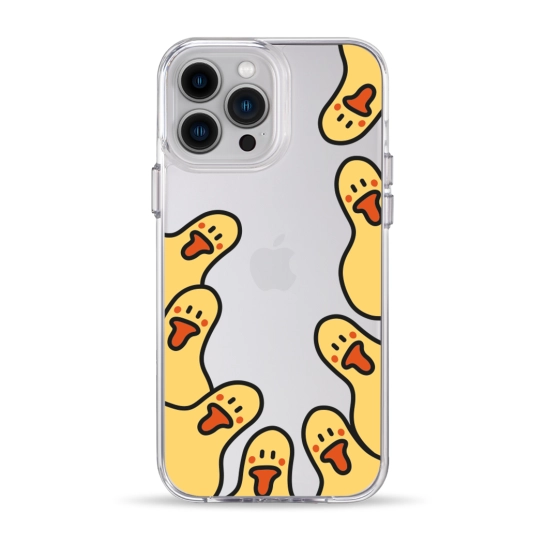 Чехол Pump Clear Case for iPhone 13 Pro Max Ducks around