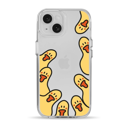 Чехол Pump Clear Case for iPhone 15 Ducks around