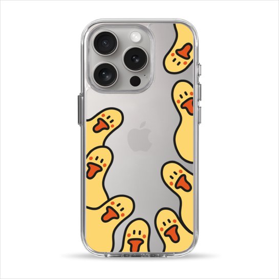 Чехол Pump Clear Case for iPhone 15 Pro Ducks around - цена, характеристики, отзывы, рассрочка, фото 1